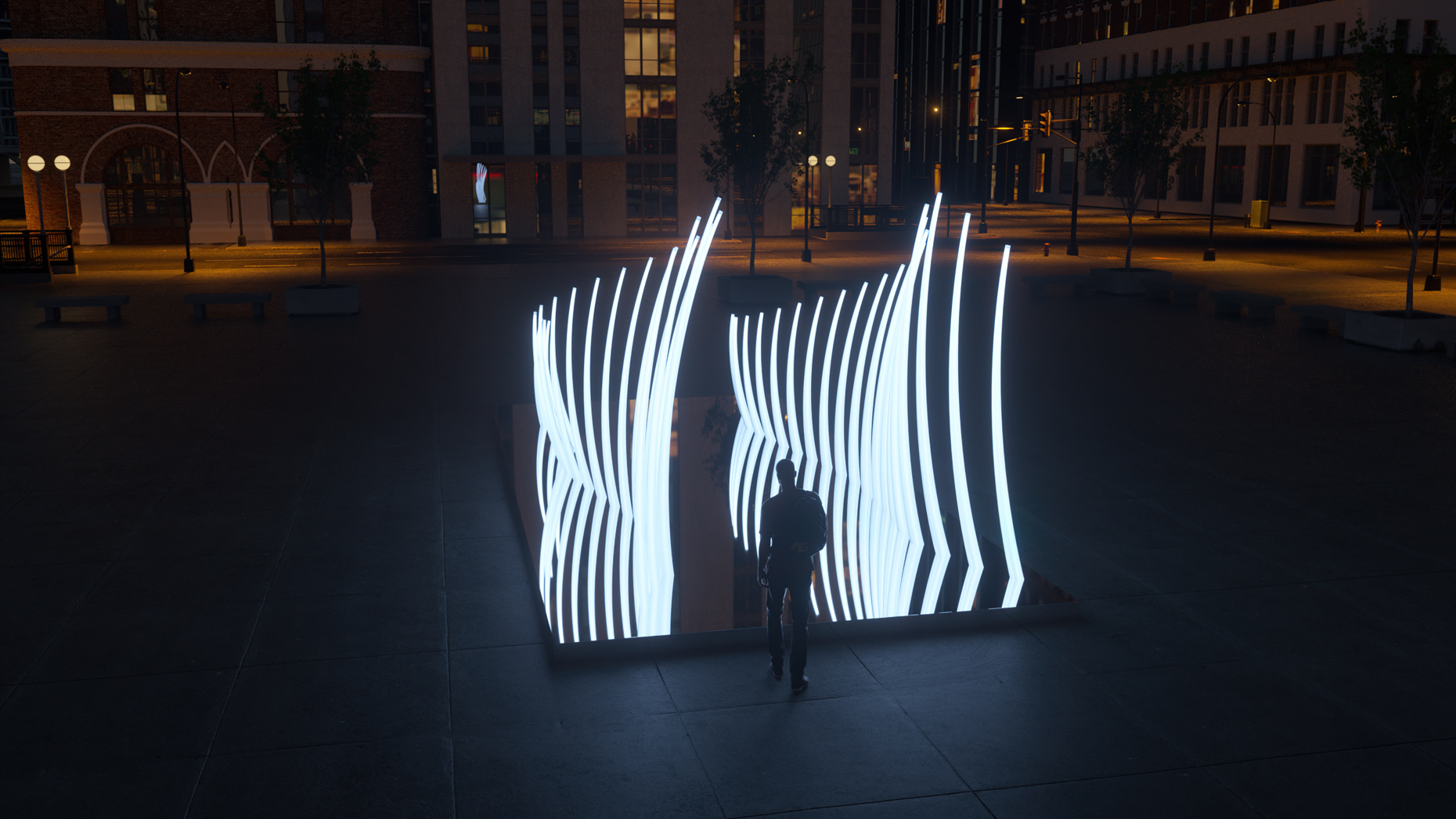 UNI-VERSE Sculpture In Situ CITY View - 4